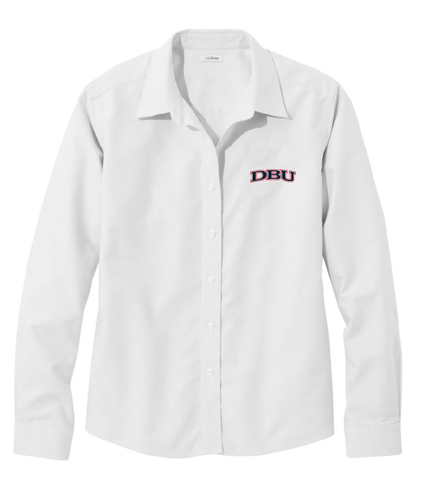 Ladies Wrinkle-Free Classic Oxford Cloth Shirt | White Dallas Baptist University Campus Store Ladies Wrinkle-Free Classic Oxford Cloth Shirt | White Dallas Baptist University Campus Store