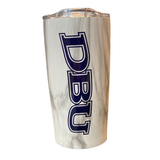 Marbled Durango Tumbler |  White Marble