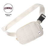 Quilted Belt Bag |  White