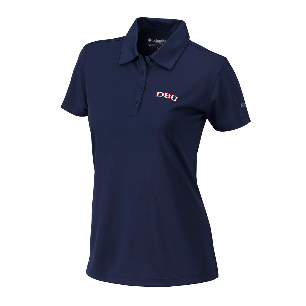 COLUMBIA Ladies Omni Wick Birdie Polo, Navy