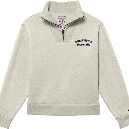 1991 Ladies Brushed 80/20 Quarter Zip | Oatmeal