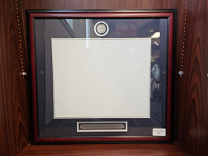 Jostens Doctorate Frame, Silver Medallion Navy Blue and Silver Mat