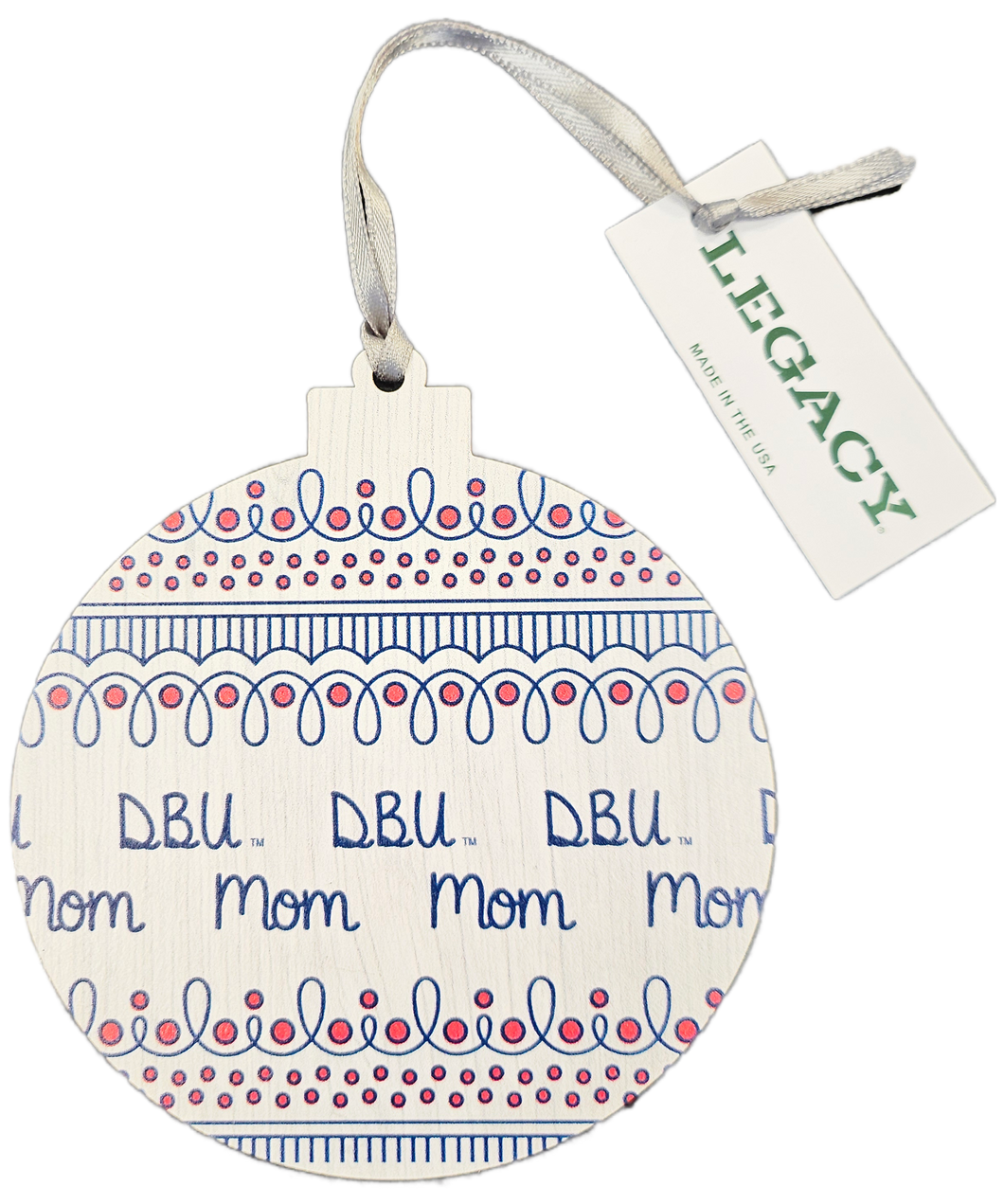 Legacy DBU Mom Wood Ornament