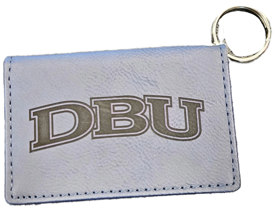 Velour ID Holder, Navy