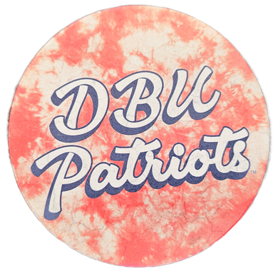 Legacy DBU Patriots Circle Coaster, Red Tie Dye