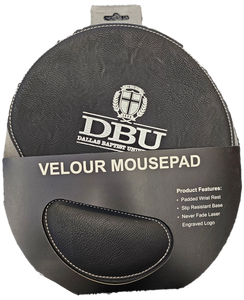 Ergonomic Velour Mouse Pad, Black