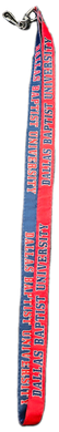 Inside Out Lanyard w/J Hook, Navy/Red