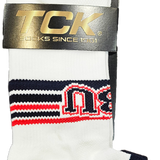 Varsity Low Cut Ankle Sock |  Navy/White/Red (Size L)
