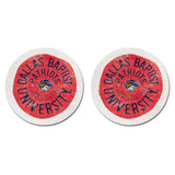 Thirsty Car Coaster 2-Pack |  Natural/Red