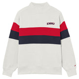 Game Day Striped Diana Mock Neck | Oatmeal Heather