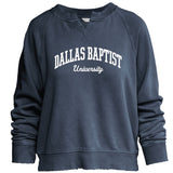 Ladies Willow Washed Crewneck |  Navy