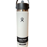24 Oz. Wide Flex Straw Cap |  White