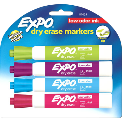Expo Low Odor Dry Erase Marker | 4Pk