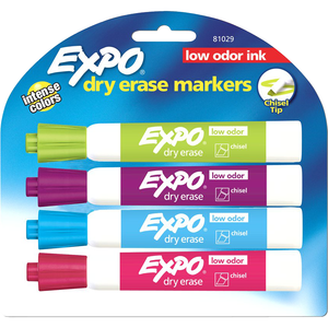 Expo Low Odor Dry Erase Marker | 4Pk