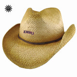 Wrangler Distressed Raffia Cowboy Hat