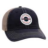 The Wharf Classic Unstructured Tea Stain Snap Back Cap |  Navy