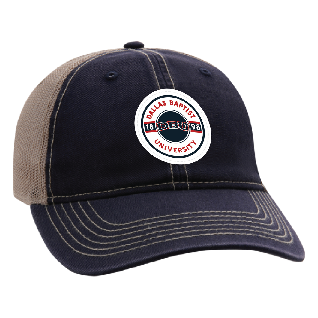 The Wharf Classic Unstructured Tea Stain Snap Back Cap, Navy