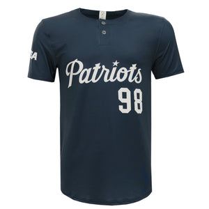 Youth Sublimated Baseball Jersey, Navy