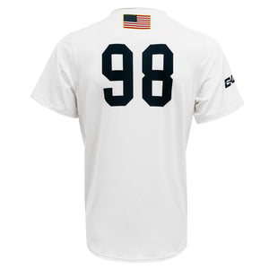 Adult Sublimated Baseball Jersey, White