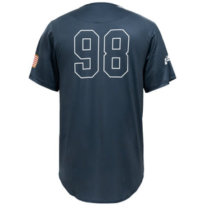 Adult Sublimated Baseball Jersey, Navy