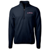 Cascade Eco Sherpa Fleece Mens Big & Tall Quarter Zip Jacket | Navy