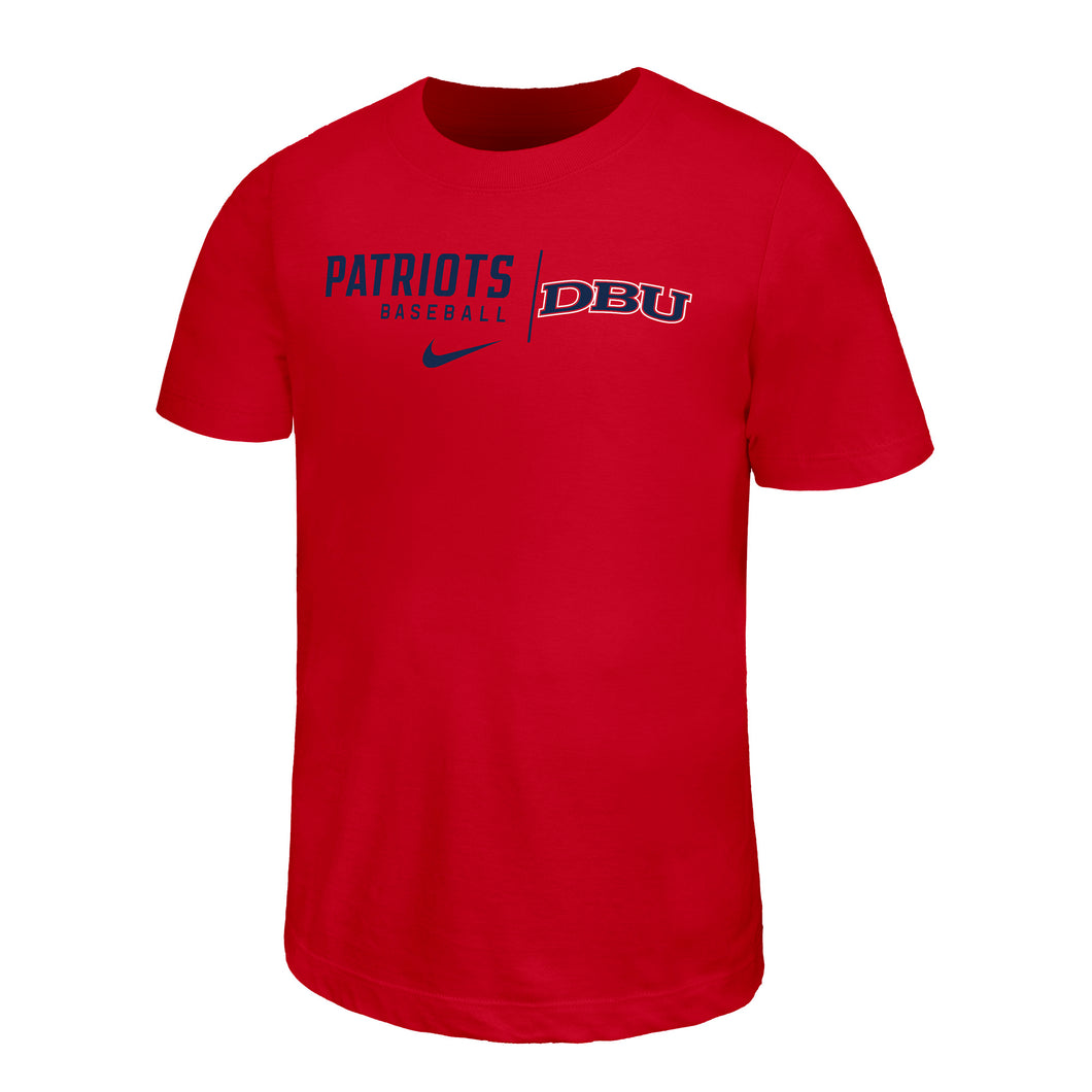 NIKE Youth Baseball Legend Short Sleeve Tee, Red