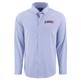 Skyline Eco Pinstripe Big & Tall Long Sleeve Dress Shirt | Tour Blue/White