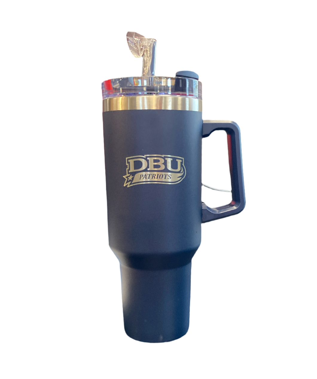 40 Oz. Powder Coated Laser Etched Travel Mug, Cobalt Blue