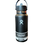 32 Oz. Wide Flex Straw Cap |  Black