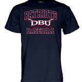 Blue 84 Patriots Baseball SS Tee