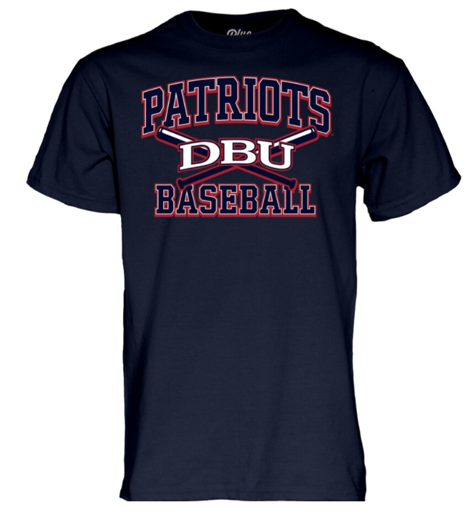 Blue 84 Patriots Baseball SS Tee