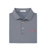 Jubilee Stripe Stretch Jersey Polo | Navy