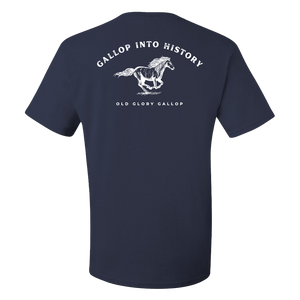 Old Glory Gallop Soft Style Tee, Navy