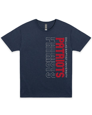 Vertical Patriots Tee | Shale Blue Heather