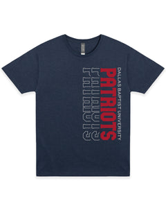 Vertical Patriots Tee | Shale Blue Heather