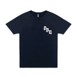 Gothic Type Tee | Navy