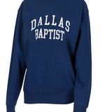 ZooZats Ladies Dallas Baptist Crew Neck Sweatshirt |  Navy