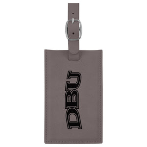 Velour Luggage Tag, Grey