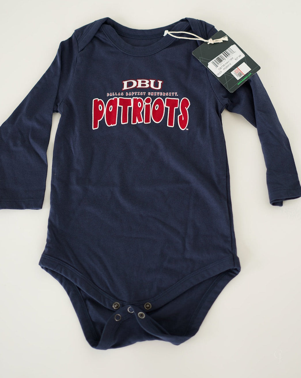 Garb Infant DBU Patriots Onesie, Navy