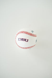 Rawlings Official Leather Baseball, White with DBU logo