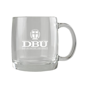 13 Oz. Glass Etched Mug