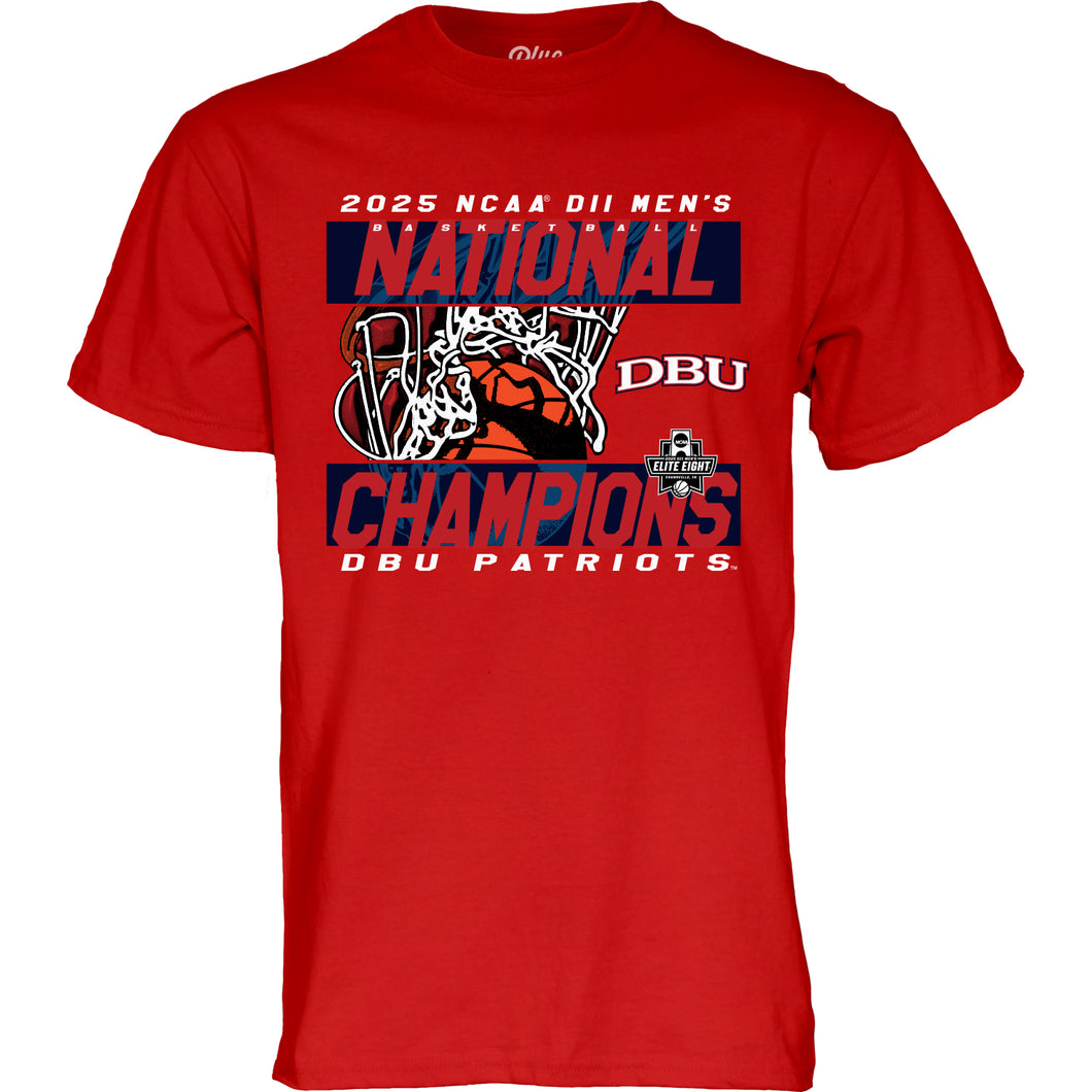 DBU Men's Basketball DII National Champions Teeshirt, Red