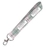 Next Generation Key Strap |  Pink/Green Plaid Design