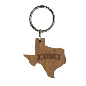 Wooden Texas Key Tag