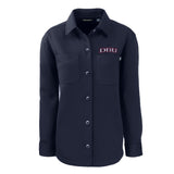 Roam Eco Recycled Womens Shirt Jacket | Navy