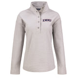 Hunts Point Eco Textured Fleece Recycled Womens Snap Pullover | Polished