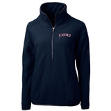 Cascade Eco Sherpa Womens Fleece Pullover Jacket | Navy