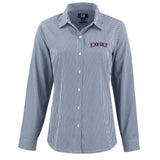 Skyline Eco Gingham Womens Long Sleeve Dress Shirt | Navy/White