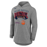 Dri-Fit Cotton Basketball Long Sleeve Hoodie | Dark Heather