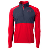 Adapt Eco Knit Hybrid Recycled Men's Quarter Zip |  Red/Navy